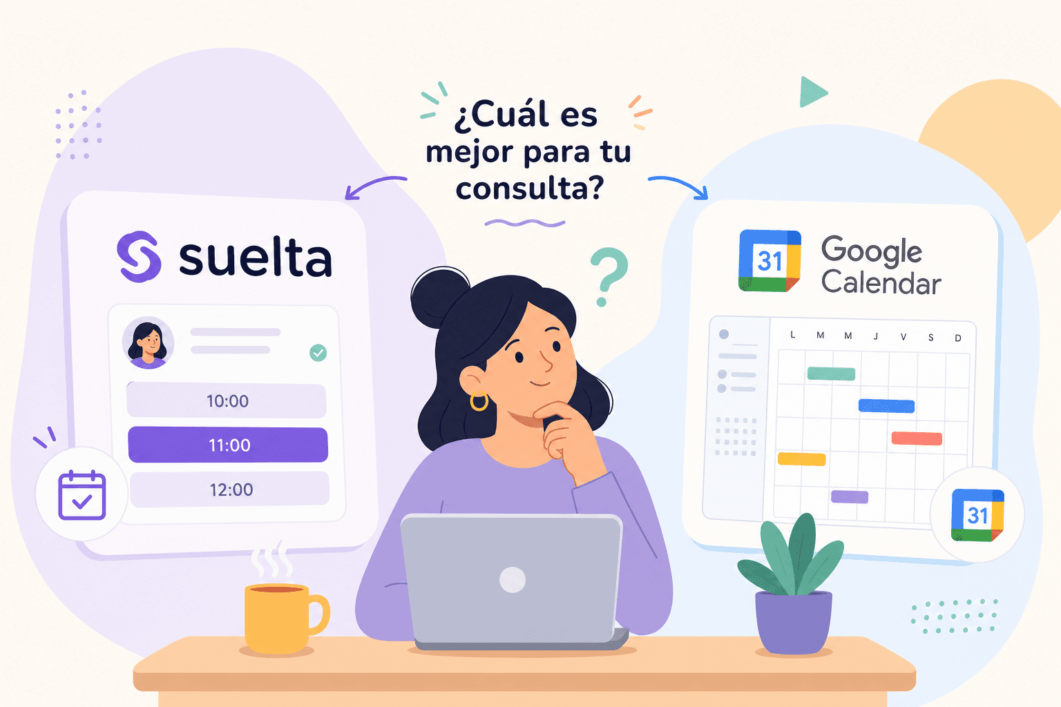 Suelta Doc vs Google Calendar: ¿cuál sirve para tu consulta?